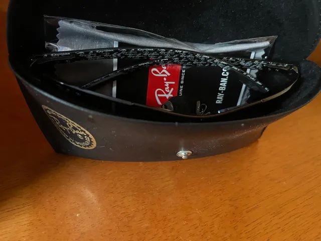 Óculos Ray Ban Modelo 8316 Polarizado Gunmetal Impecável  - Foto 4