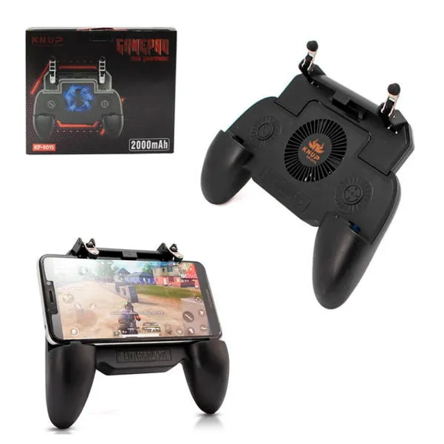 AK66 6 Dedos Do Telefone Móvel PUBG Controlador de Jogo ABS Gamepad Metal  Gatilho Botão Tiro