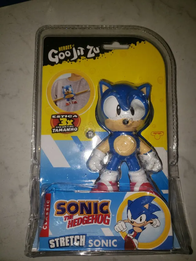 Boneco Sonic Azul Clássico 30cm Action Figure Articulado