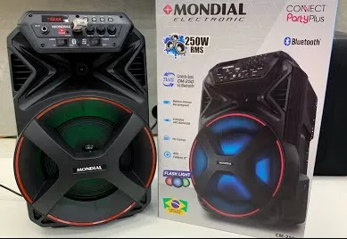 Caixa Som Amplificada Bluetooth 3000W Rms 6 Subwoofer LED