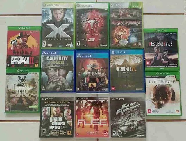 Diversos Jogos - PS3, PS4, Xbox 360 - Videogames - Serra, Belo