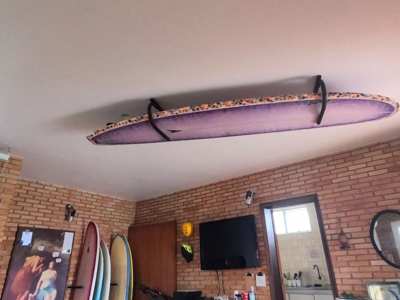 Rack suporte de teto para pranchas de surf até longboards - Foto 5