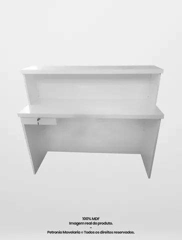 balcão reto ripado branco  - Foto 3