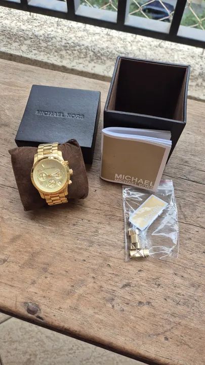 Relógio Michael Kors Feminino Dourado mk5055