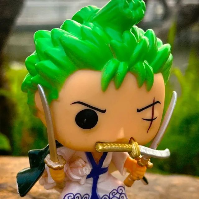 Funko Pop Roronoa Zoro Wano Action Figure Anime One Piece Novo na Caixa - Foto 3