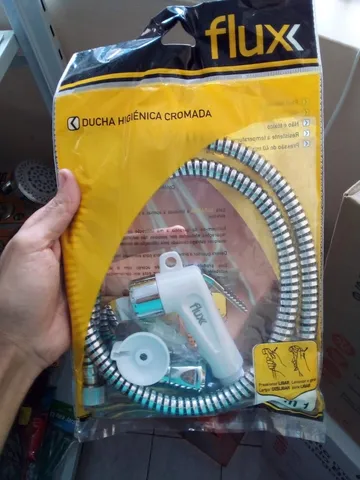 Ducha higienica cromada branca