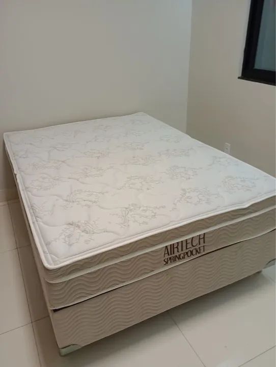 CAMA BOX CASAL ORTOBOM 138x188 SUPER OFERTA 