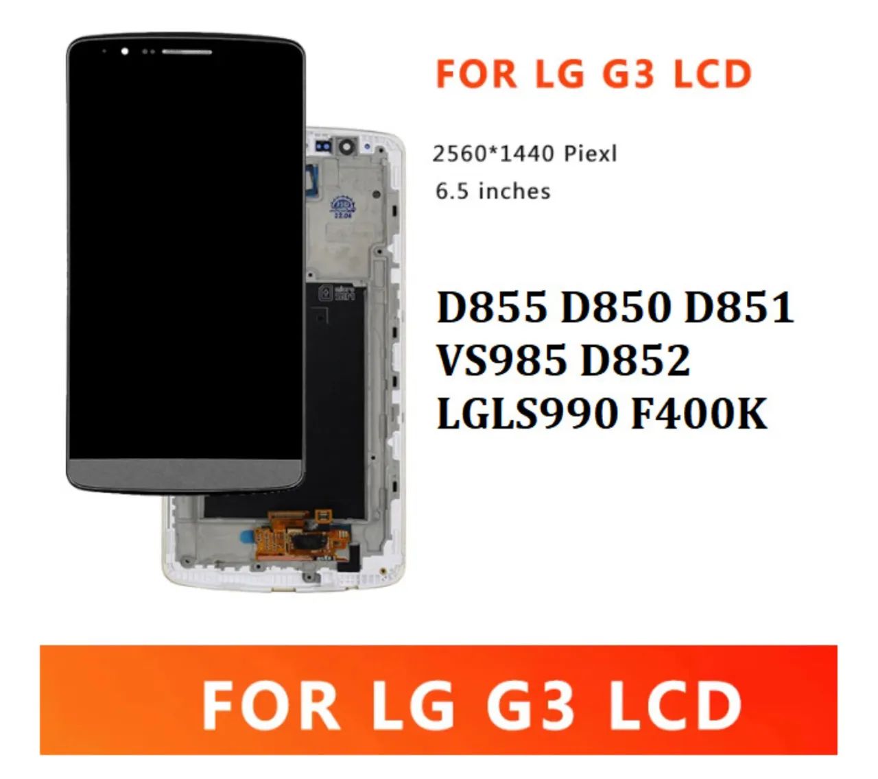 Tela LCD para LG G3 - D855, D850, D851, VS985, D852, LGLS990, F400K - Foto 2