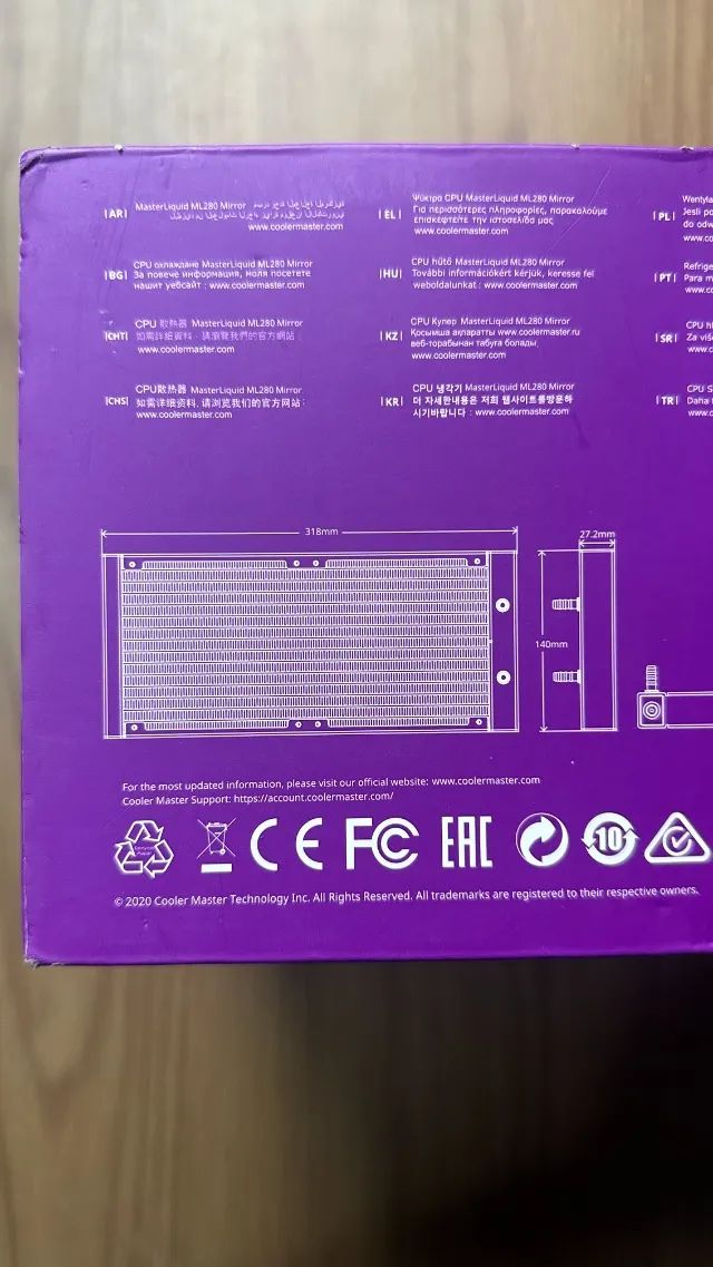 Water Cooler Cooler Master Masterliquid ML280 Mirror, ARGB, 280mm - Foto 3