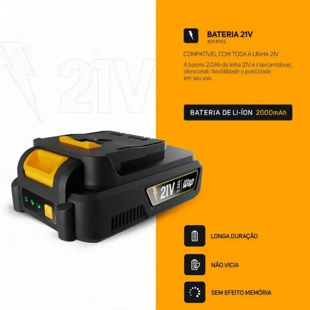Parafusadeira WAP de Impacto 21V 65193312805123124