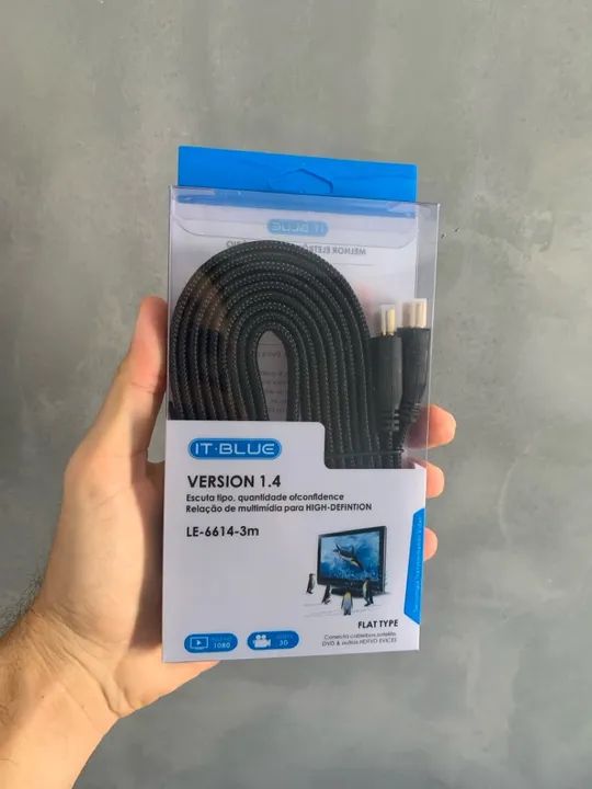 Cabo HDMI 3 Metros IT-BLUE - Alta Qualidade