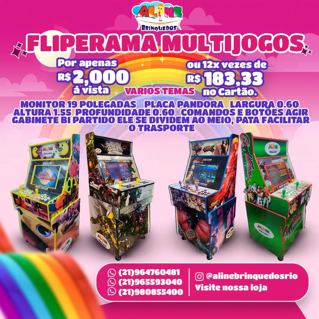 Fliperama multijogos - Brinquedos e Jogos - Parada de Lucas, Rio de Janeiro  1154786176 | OLX