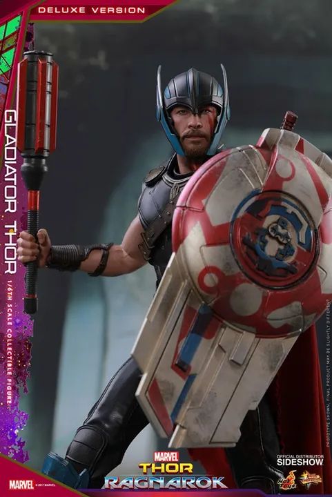 Thor Gladiador (Gladiator) Deluxe: Thor Ragnarok (Escala 1/6) MMS445 - Foto 6
