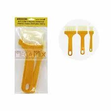Kit com 3 Pincéis para Pintura