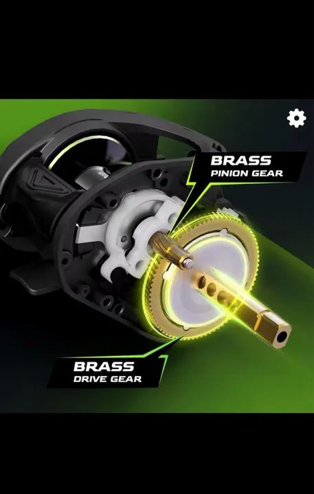 Carretilha Handing 8kg 7.2:1 manivela Esquerda  - Foto 2