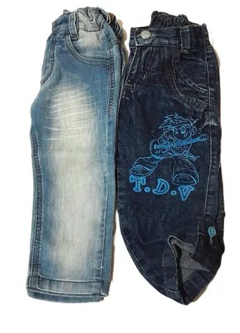 lote de calças jeans para menino de 1 e 2 anos - 2 peças - Foto 5