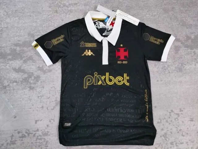 Camisa Negra Vasco Pronta entrega