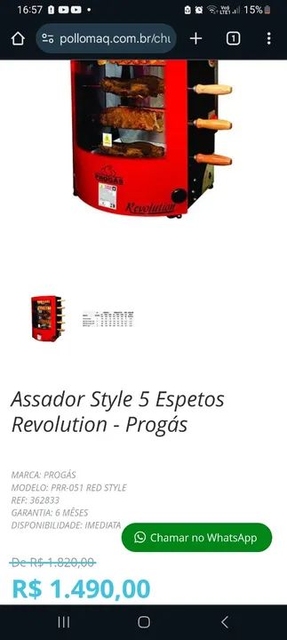 Assadeira progás revolution64313445977218120