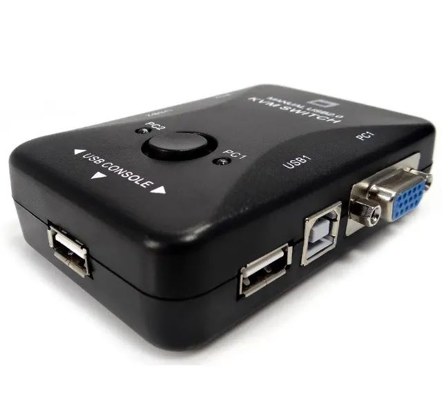 Switch Chaveador VGA Knup KVM - Troque entre 2 computadores com um toque - Foto 2