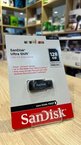 Pendrive 128GB SanDisk 3.0 - Loja Física Curitiba 