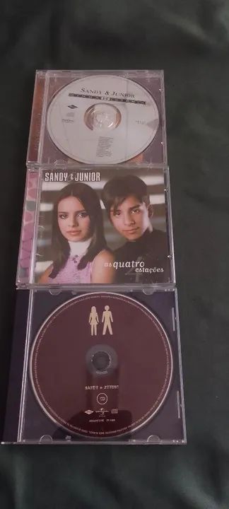 Kit com 3CDs Sandy & Junior - Coleção Completa