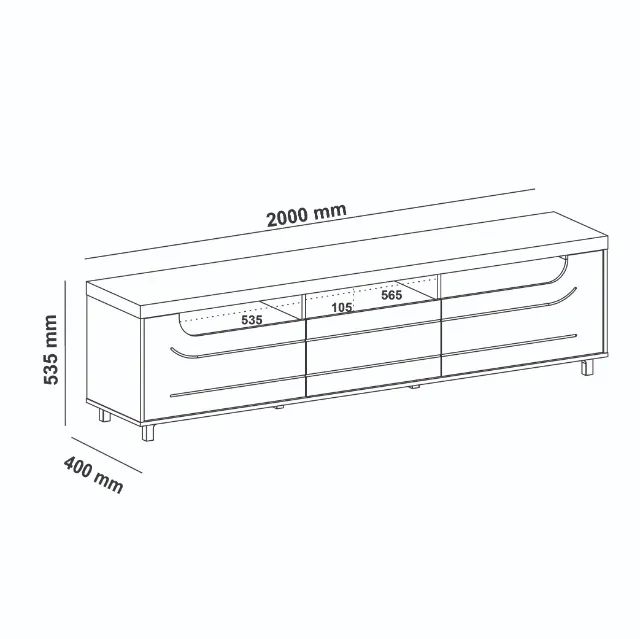 Rack Para TVs Até 80 Polegadas Portas e Gaveta 2.0M. Produto Novo Direto de Fábrica! - Foto 6