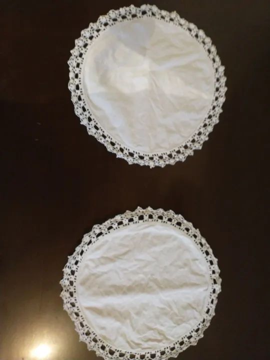 2 toalhas porta copos circulares