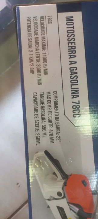 Motosserra a Gasolina 78cc - Potente e Durável! - Foto 6