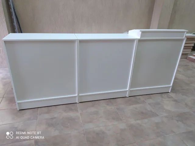 Balcão caixa + balcão fechado MDF 
