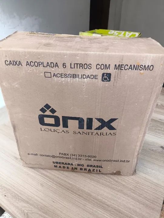 1 caixa acoplada simples onix 6 litros nova