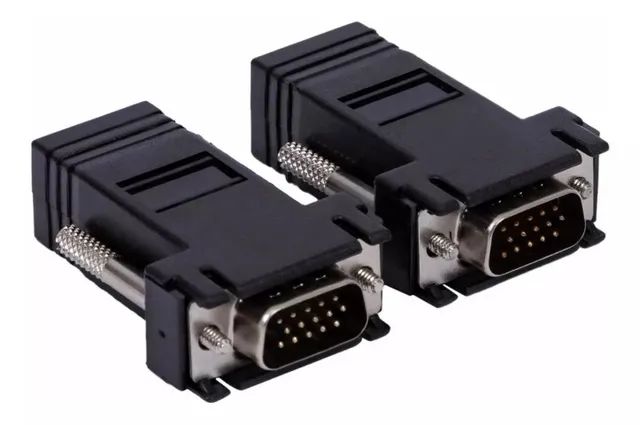  Adaptador Extensor Vga Via Cabo Rede Rj45 - Foto 4