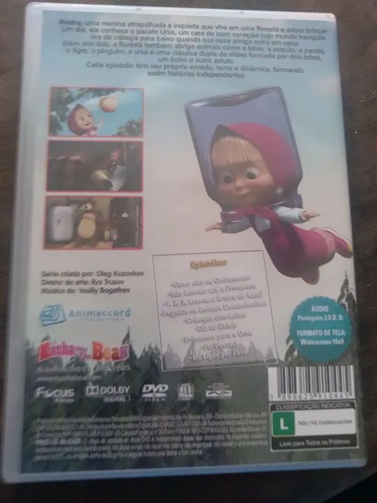 DVD com série de desenhos de Masha e o Urso - Foto 3