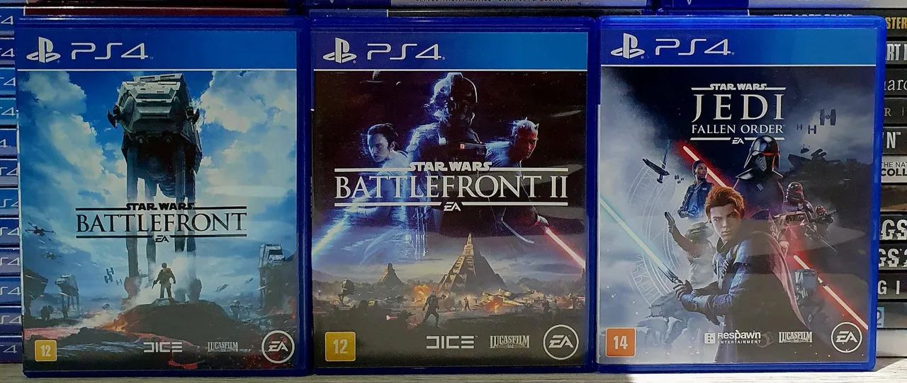 Jogos Ps4 Combo Star Wars Battlefront + Battlefront 2 + Jedi Fallen Order 