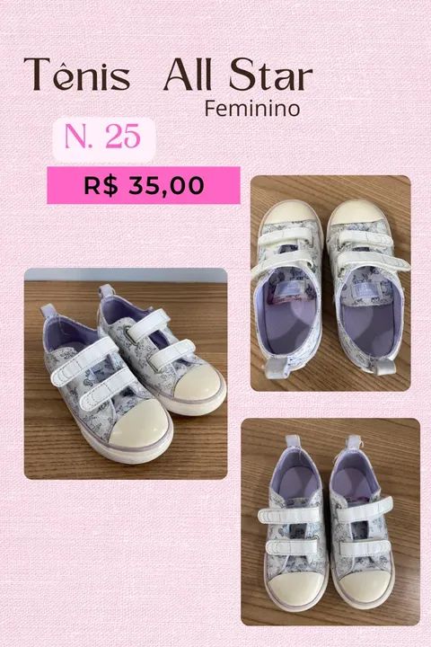 Tênis All Star Feminino - N. 25