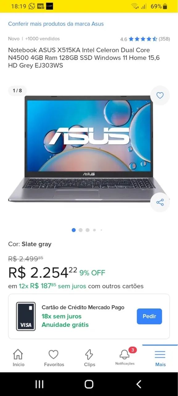 Notebook Asus - Foto 3