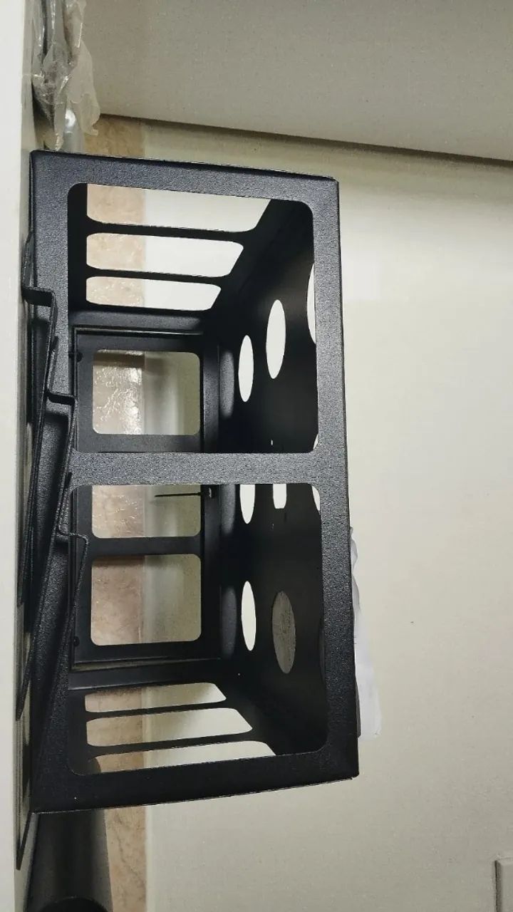 Suporte de Teto para Projetor Gaiola - Reforçado e Ajustável Preto - Foto 3