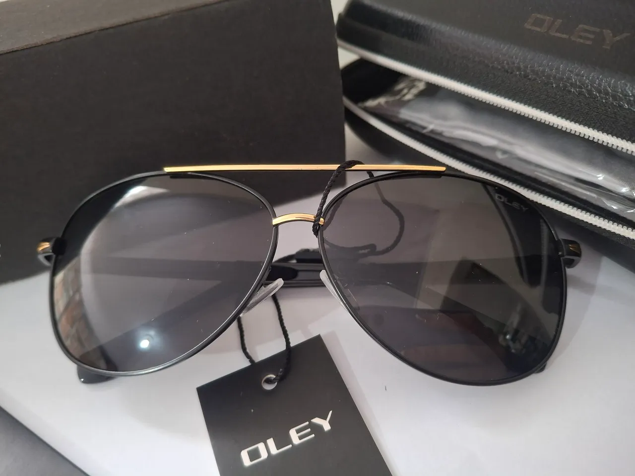 Óculos de Sol Masculino OLEY Aviador Lente Polarizada UV400