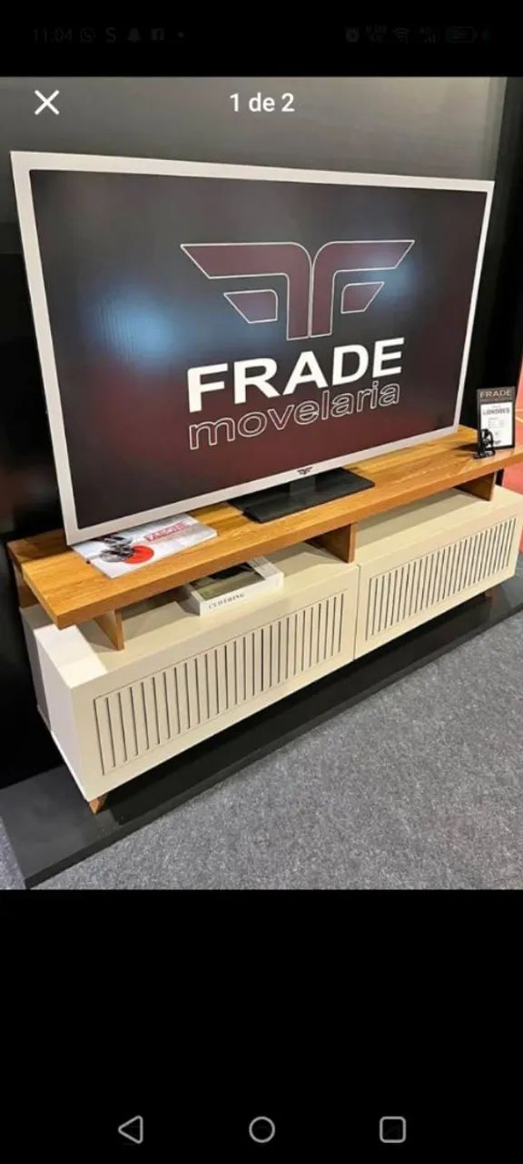 Bancada Londres Para TV Até 65 Polegadas/Entrega É Montagem Grátis Loja R&L Móveis