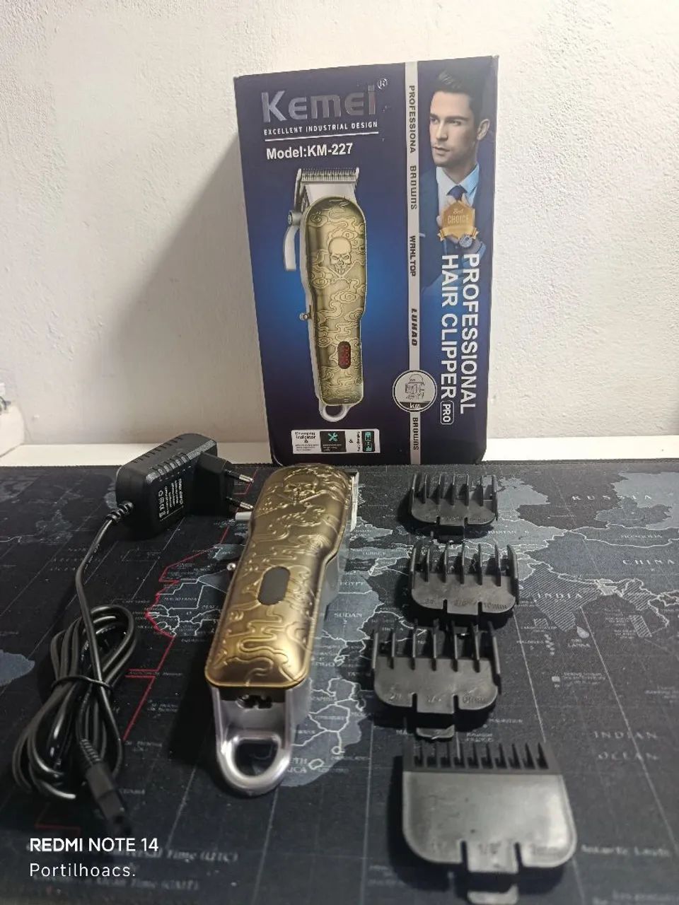 Máquina Profissional recarregável Kemei / SUPER PROMOÇÃO  - Foto 3