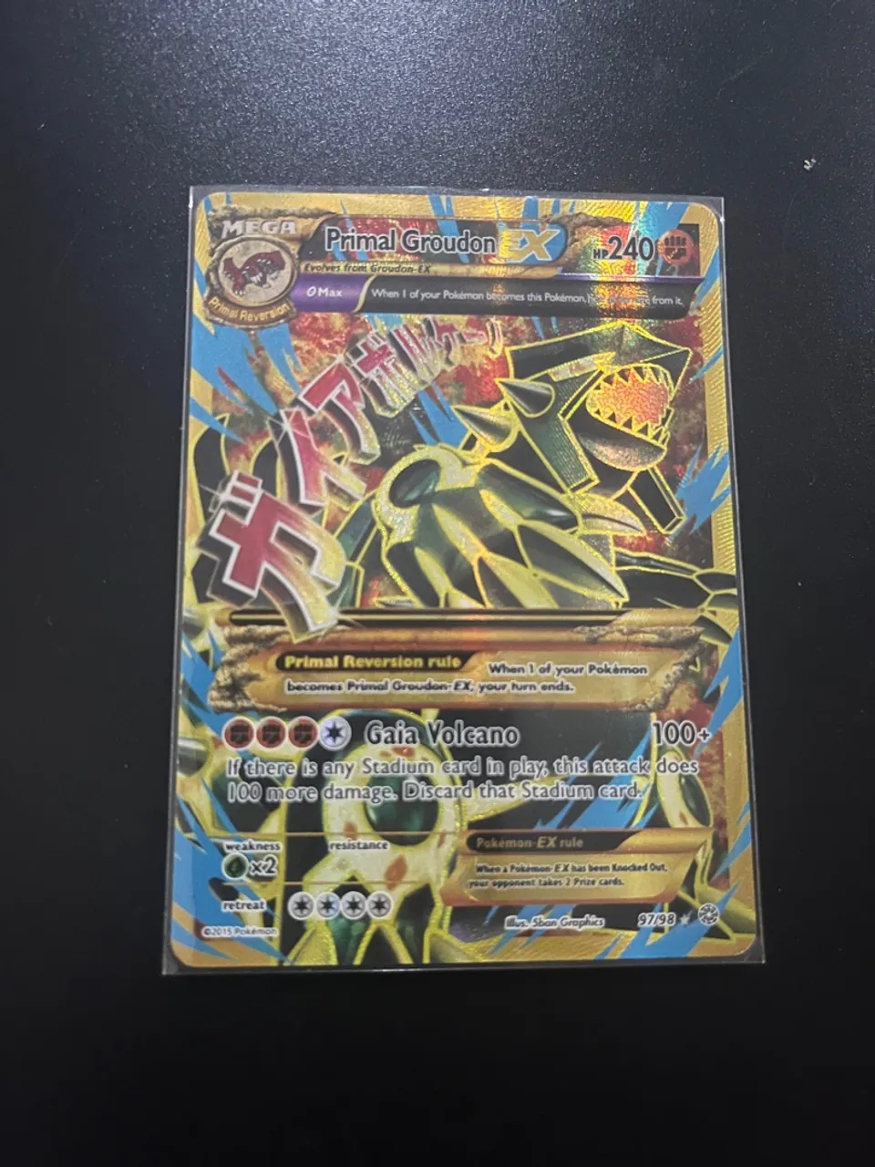 Carta Pokémon Primal Groudon EX - 97/98