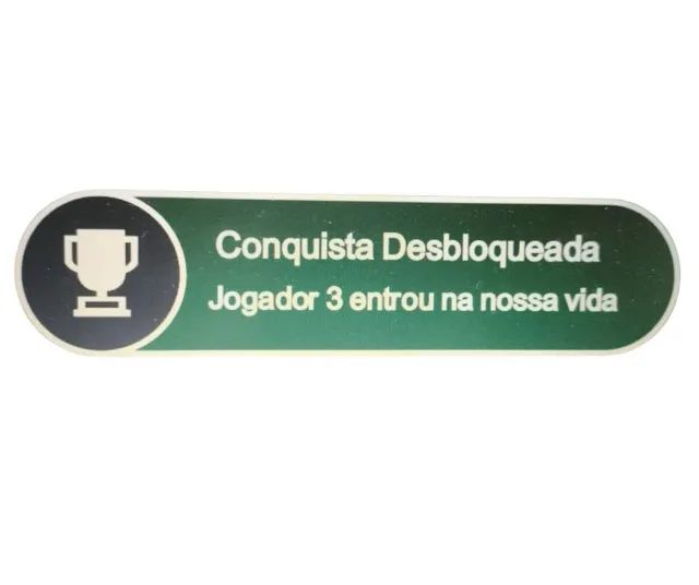 Placa Personalizada Em Formato De Conquista Desbloqueada Xbox - Foto 6