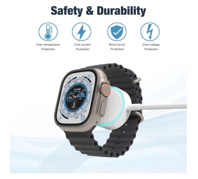 Carregador Usb-c Compatível Para Apple Watch 10 9 8 7 6 Ultra 1 e 2 - Foto 2
