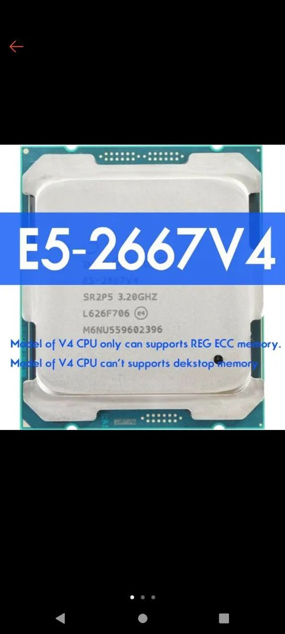 Processador Intel Xeon E5-2667V4