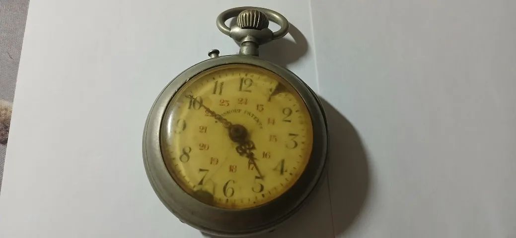 Relógio De Bolso Antigo Roskopf Patent Mecânico Swiss Made