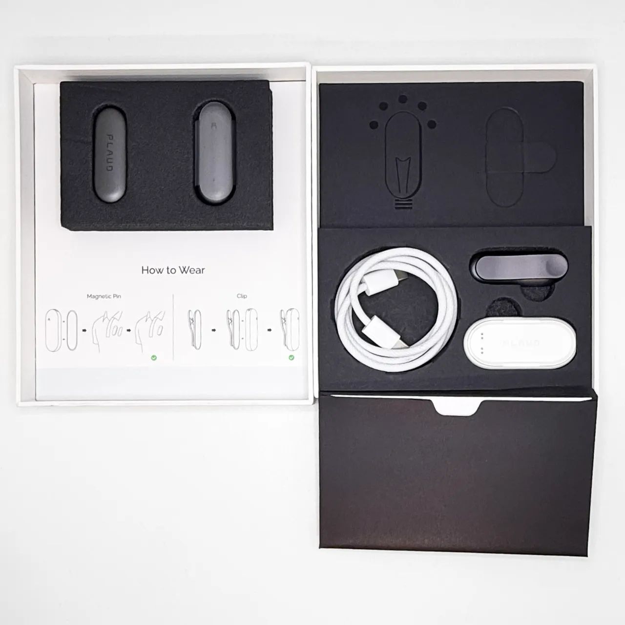 Plaud Note Pin Gravador De Voz Com Chatgpt 64gb Cinza Escuro Cinza