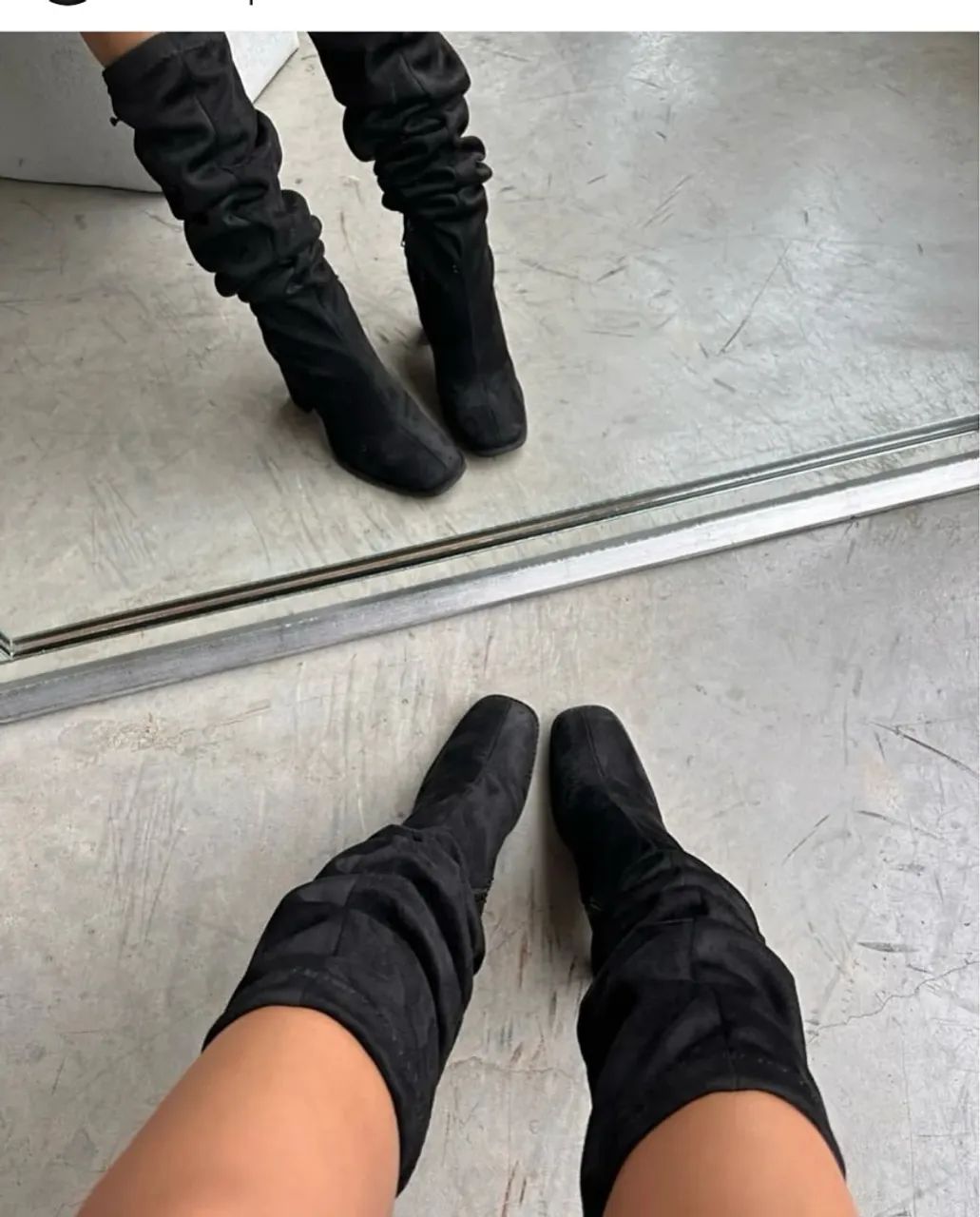 Botas de cano alto pretas