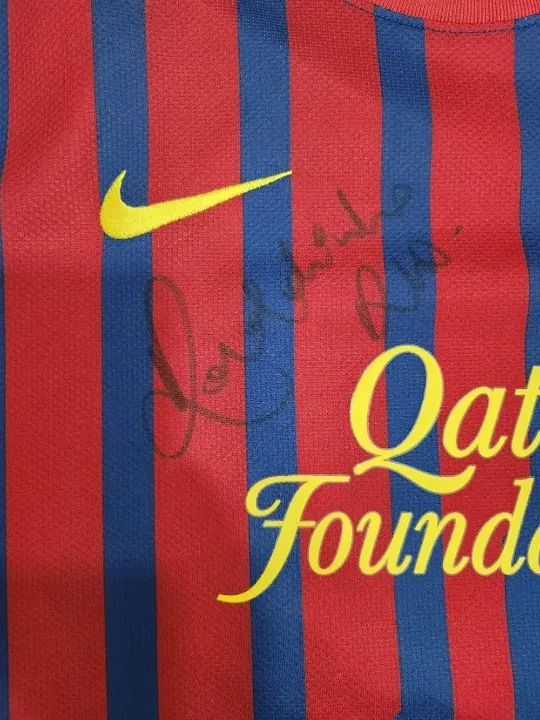 Camisa Nike Barcelona 2011/2012 - AUTOGRAFADA R10 - Ronaldinho Gaucho 