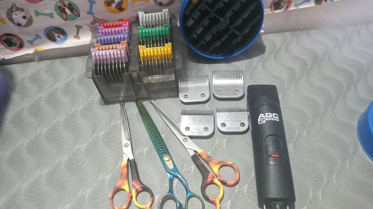 Kit de tosa profissional para cães