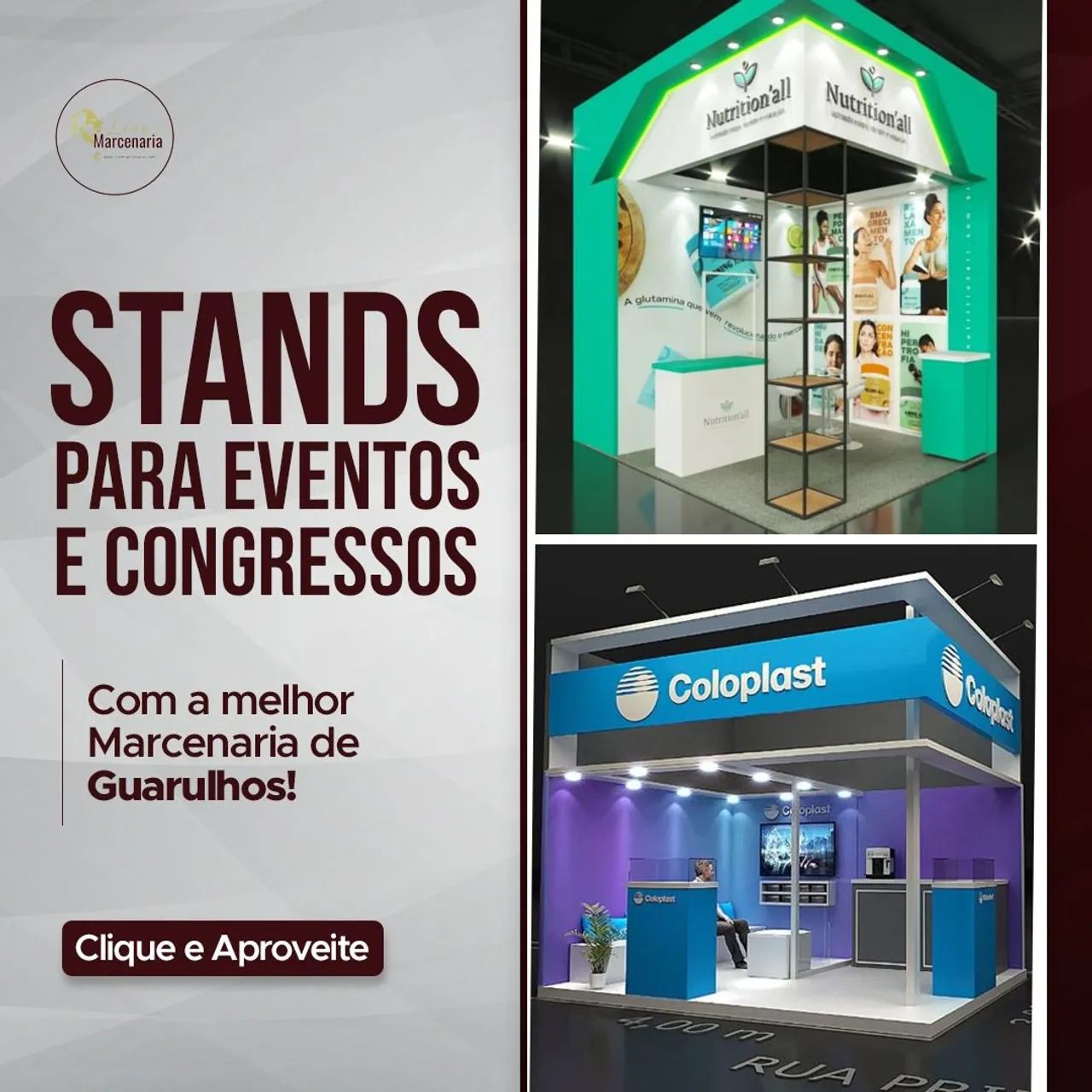 Stands para eventos e congressos - Guarulhos