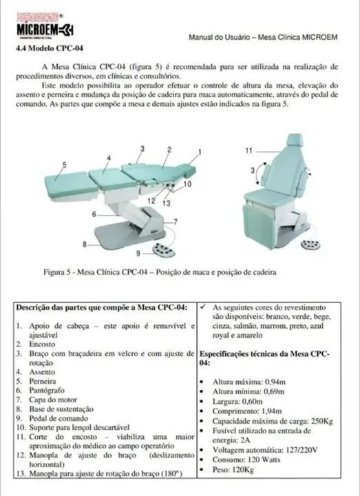 Maca Poltrona Elétrica Couro Estética e Consultório- Semi-Nova - Foto 3